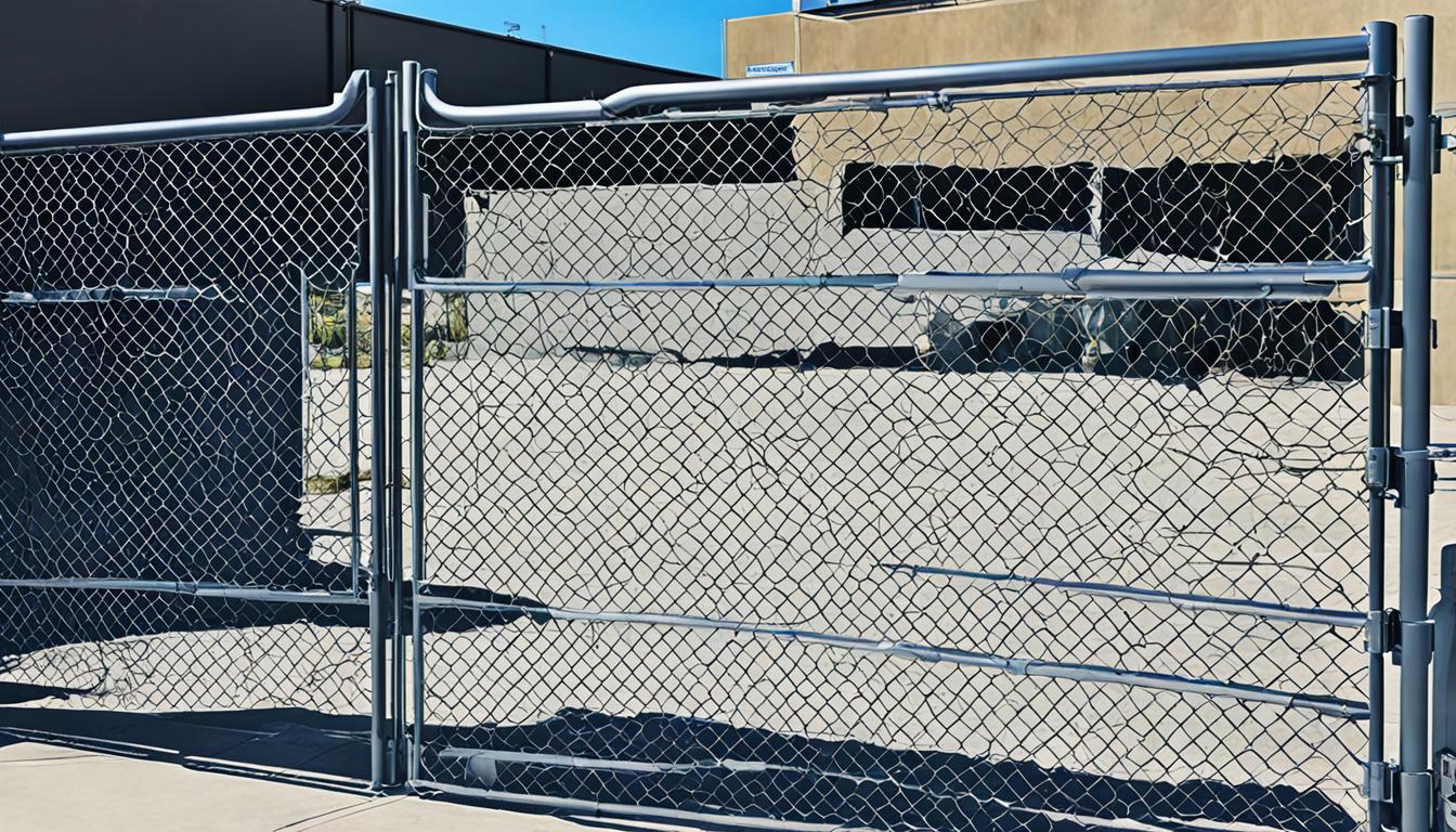 automatic chain link gate