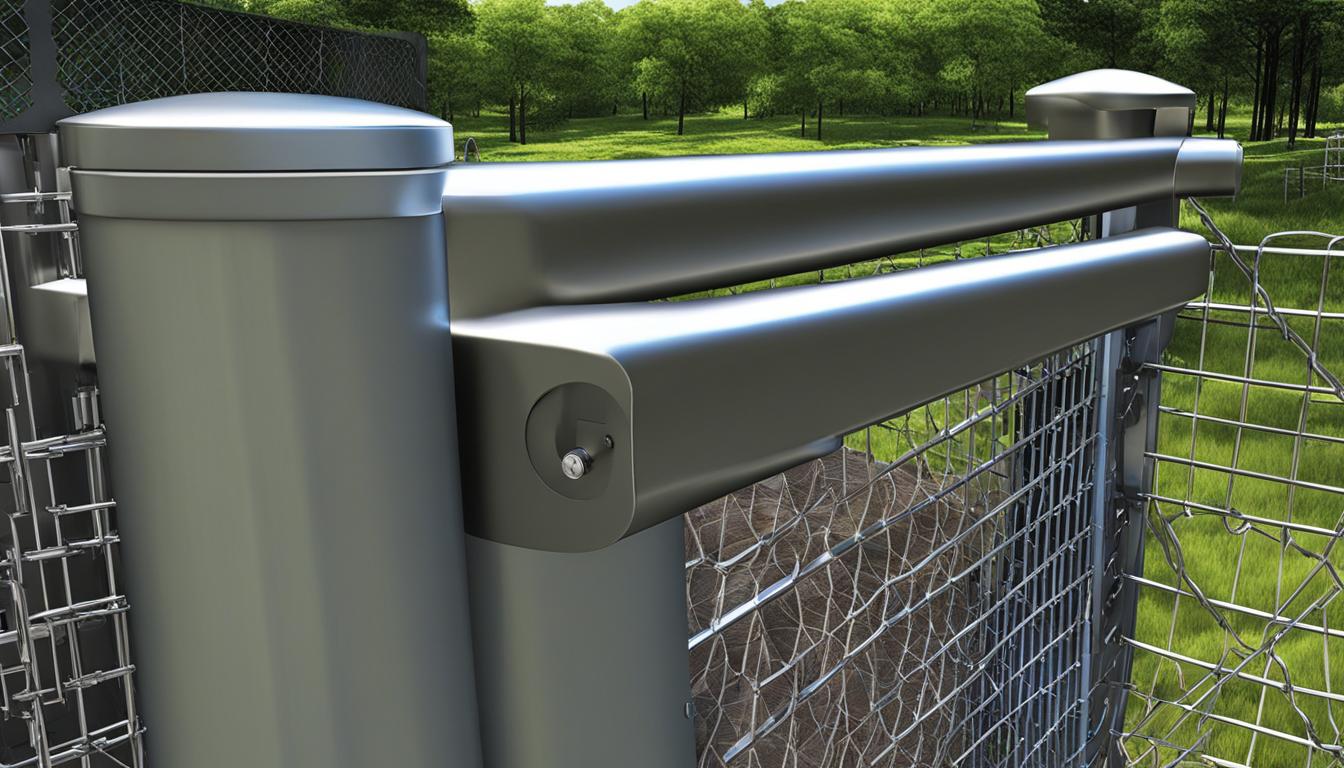 automatic gate opener for chain link fence