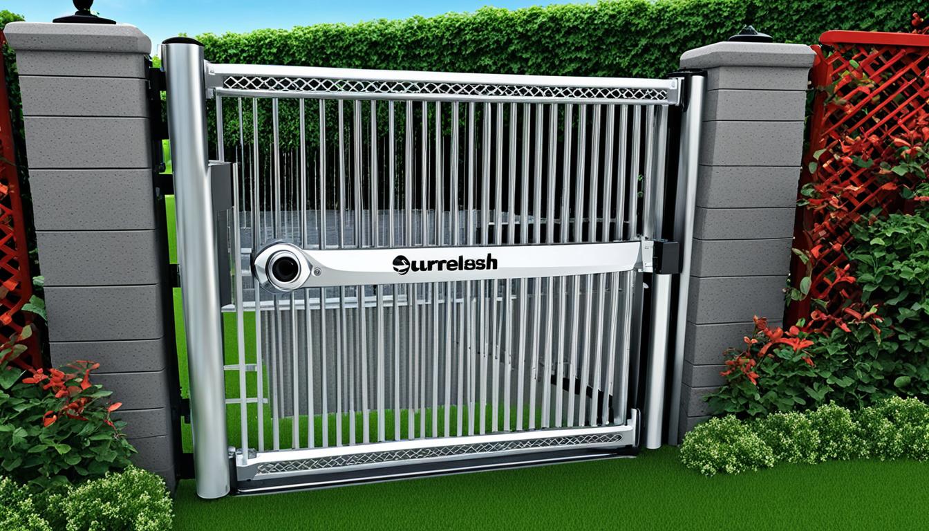 automatic gate opener for chain link fence