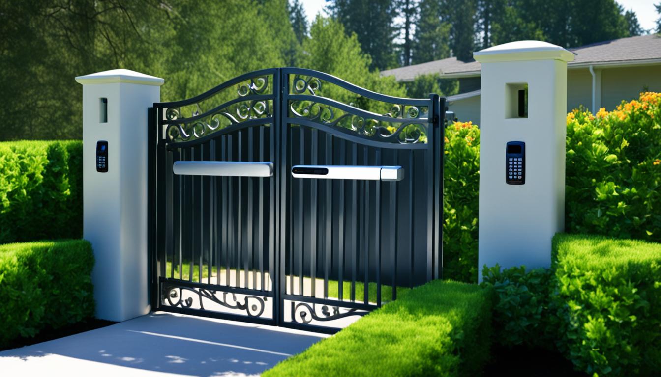automatic gate opener with keypad