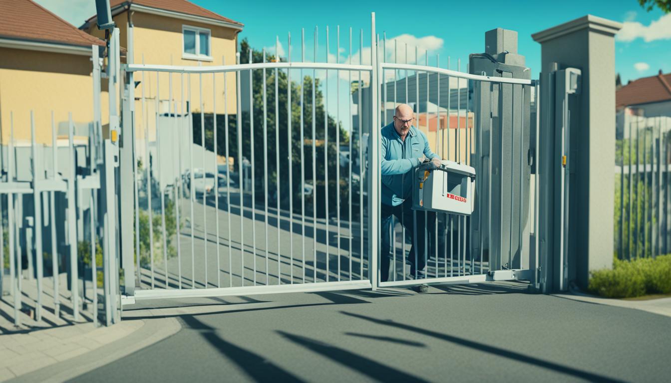 automatic gate stuck open