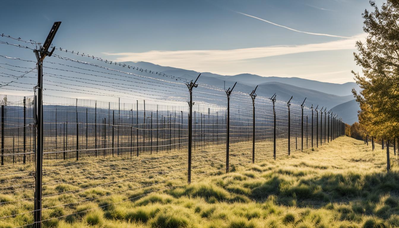 high tensile wire electric fence